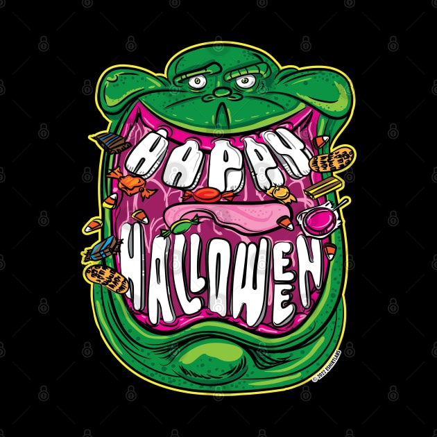 Happy Halloween smile from Slimer by eShirtLabs