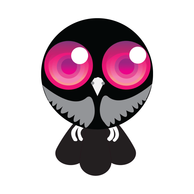 Pink Eye Owl by AnimatorTana