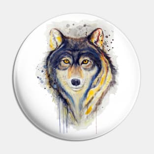 Wolf Head Pin