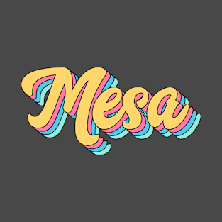 Mesa Retro Yellow Script T-Shirt