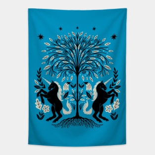 unicorn wood Tapestry