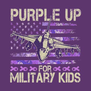 Purple Up Military for Kids US Air Force T-Shirt