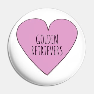 Love Golden Retriever Pin