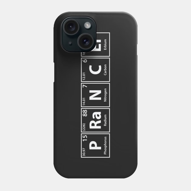 Prancer (P-Ra-N-C-Er) Periodic Elements Spelling Phone Case by cerebrands