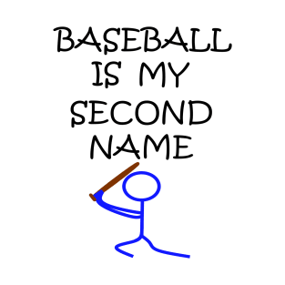 Stick Figure Baseball Bat T-Shirt