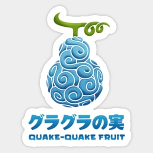 gasha gasha no mi devil fruit Sticker for Sale by goldjuliana