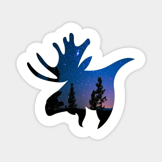 moose lover,moose gift animal moose nature in alaska elk Magnet by mezy