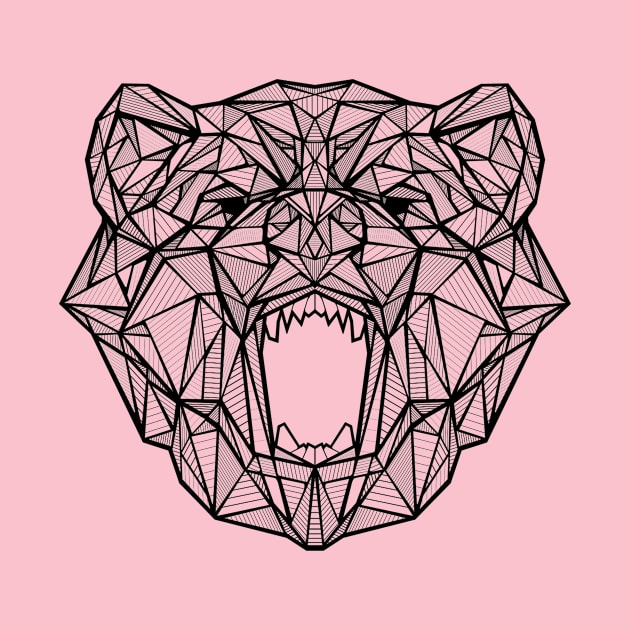 Geometric Bear by DavidReesDesign