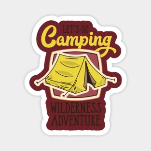 Let's Go Camping Magnet