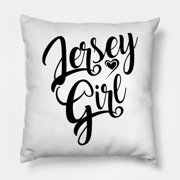 Jersey Girls Rock Pillow by pocshop