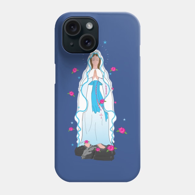 Our Lady of Lourdes Phone Case by emma17