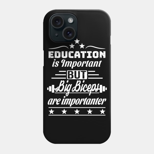 Big Biceps are Importanter Phone Case by LotusBlue77