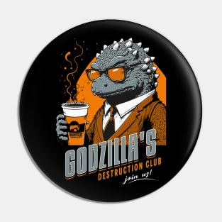 Godzilla's Destruction Club Pin