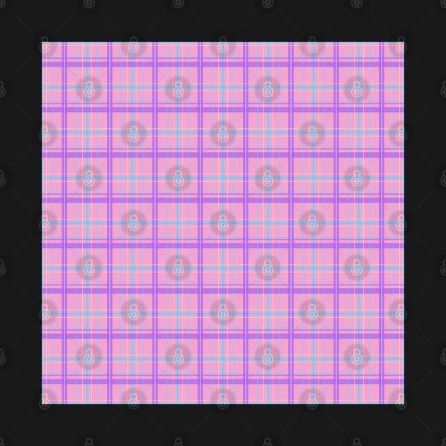 Pink and Pastel Plaid Pattern by sarahwainwright