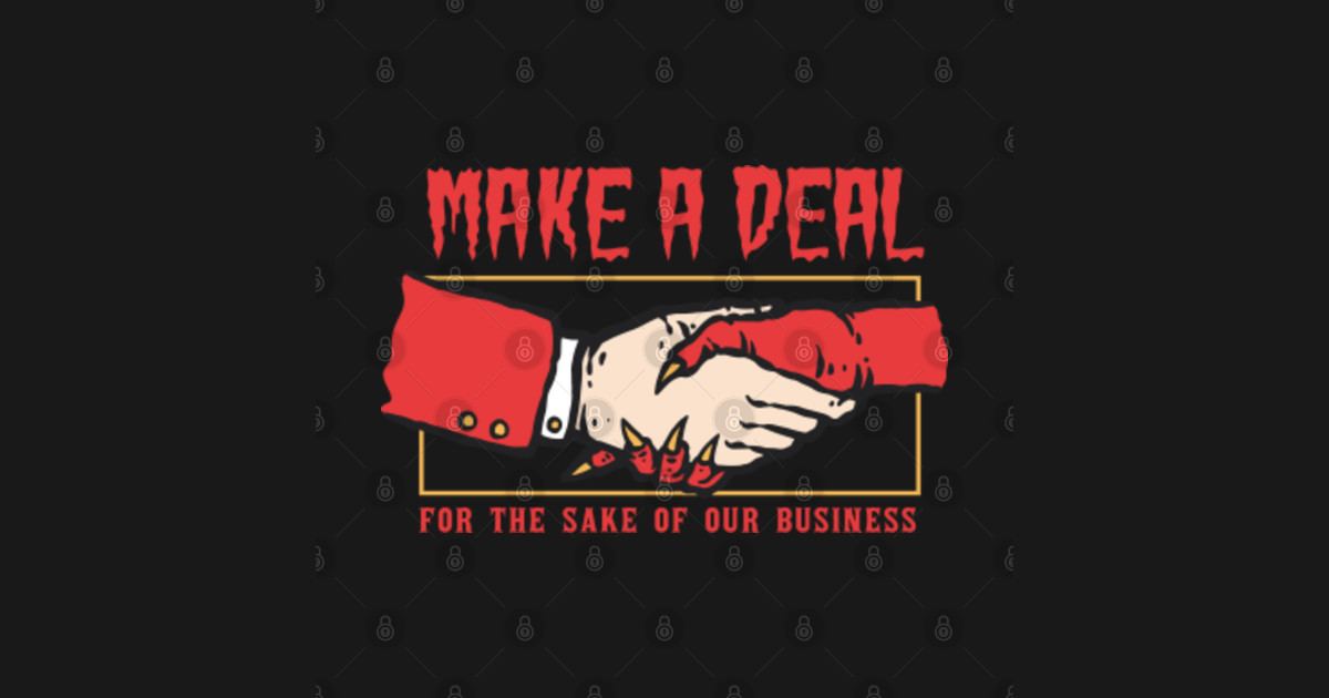 I Made A Deal With The Devil Comic Deal With The Devil - Deal With The Devil - Sticker | TeePublic