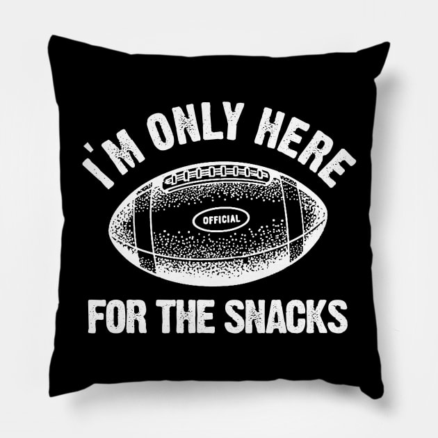 I'm Only Here For the Snacks Pillow by PopCultureShirts