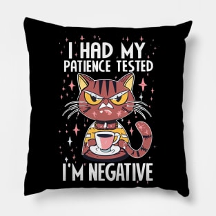 I had My Patience test! I'm negative! Pillow