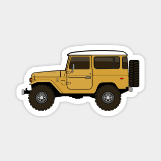 fj40 Land Cruiser yellow Magnet