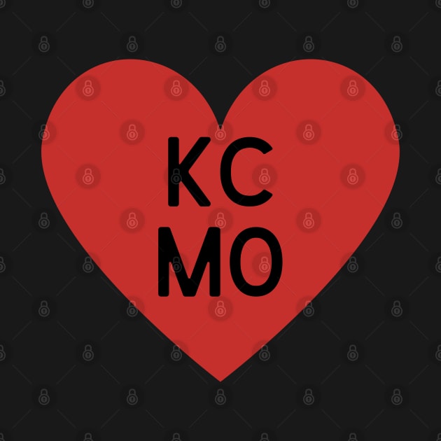 I Love Kansas City Vintage Heart Design by Kicker Creations