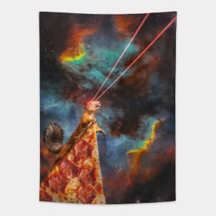 crazy space squirrel Tapestry