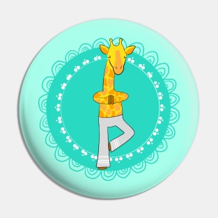 Yoga Giraffe - tree pose Pin