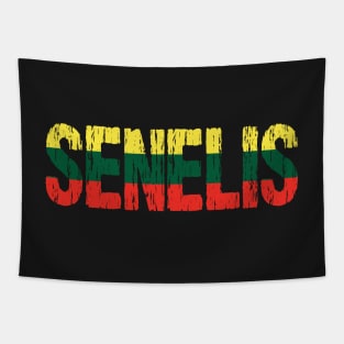 Lithuanian Senelis Grandfather Grandpa Lietuva Flag Tapestry