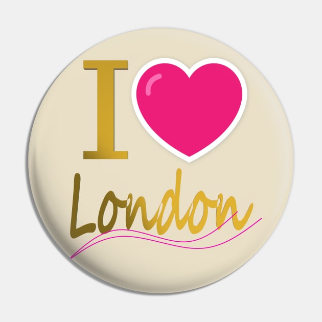 I Love London Pin by CDUS