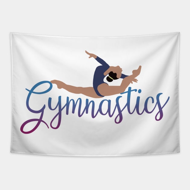 Gymnastics Ring Leap Tapestry by GymFan