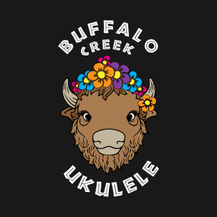 Buffalo Creek Ukulele_White Text T-Shirt