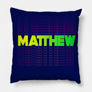 Matthew gift idea for boys men first given name Matthew Pillow