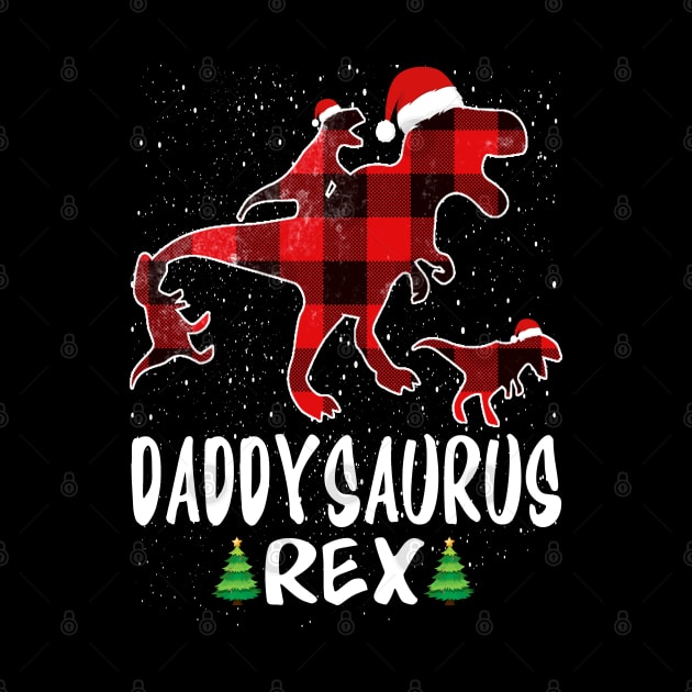 Daddy T Rex Matching Family Christmas Dinosaur Shirt by intelus