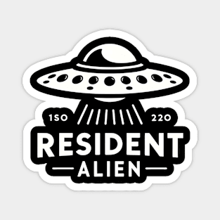 Resident Alien UFO Magnet