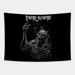 Darkened Skull Skynyrd Tapestry