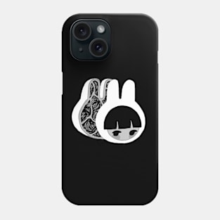 monochrome bunny girl anatomy Phone Case