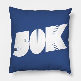 50K Race | Ultra Runner Gift | Long Distance Running Pillow