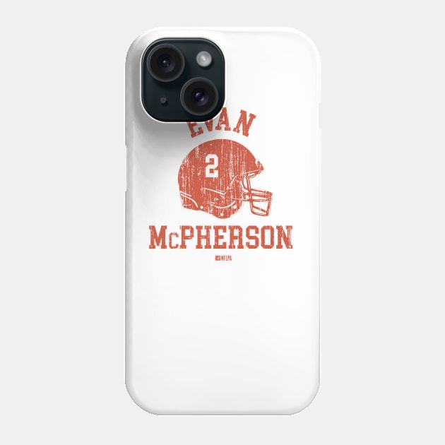 Evan McPherson Cincinnati Helmet Font Phone Case by TodosRigatSot