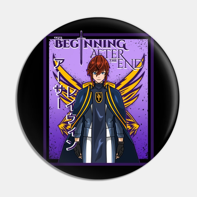 The Beginning After The End Arthur Leywin With Wings T-Shirt Pin by Paradox Studio