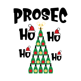 Prosecco Prosec Ho Ho Ho Prosecho Prosec-Ho T-Shirt