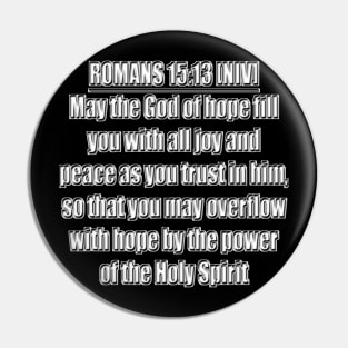 Romans 15:13 Bible Verse NIV Text Pin