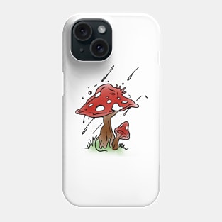 falling comets with mushroom Phone Case