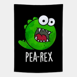 Pea Rex Funny Dinosaur Veggie TRex Pun Tapestry