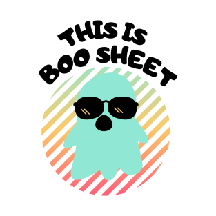 Halloween Ghost - 'Boo Sheet' Funny Design T-Shirt