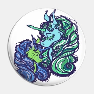 Mother's Day Unicorn w/ Son Pin