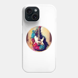 Abstract drawing, musical instrument, electric Rock guitar Phone Case