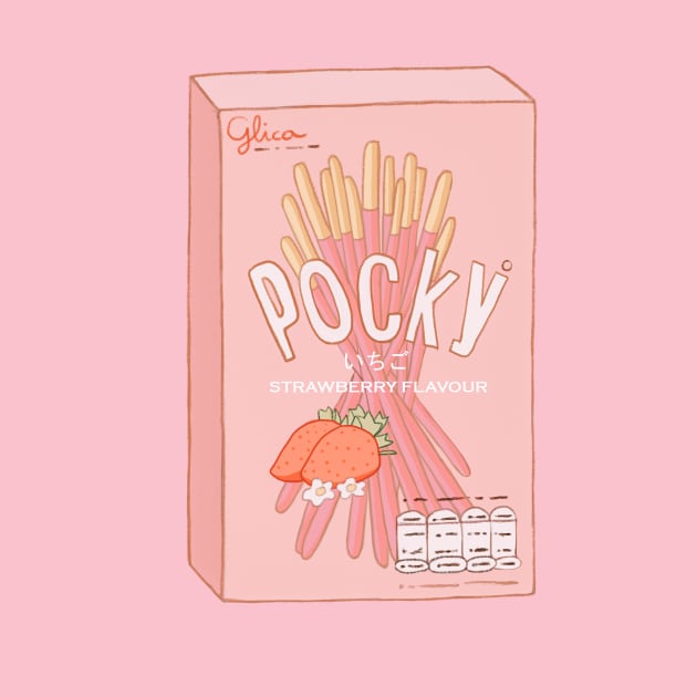 Strawberry Pocky by gerimisore