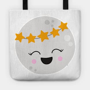 Cute Planet, Kawaii Planet, Stars, Space, Cosmos Tote