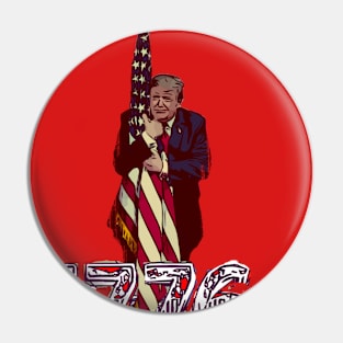 1776 Trump July 4th independence day Pin