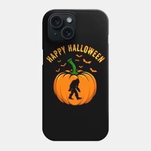 Funny Bigfoot Pumpkin Happy Halloween Phone Case