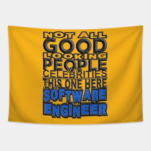 Good Looking Software Engineer Tapestry by Aine Creative Designs