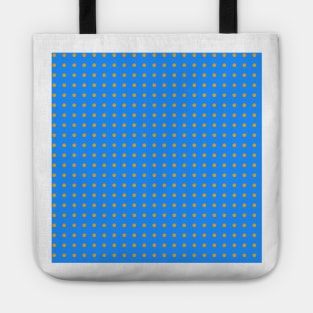 Dodger Blue Orange Pattern Tote